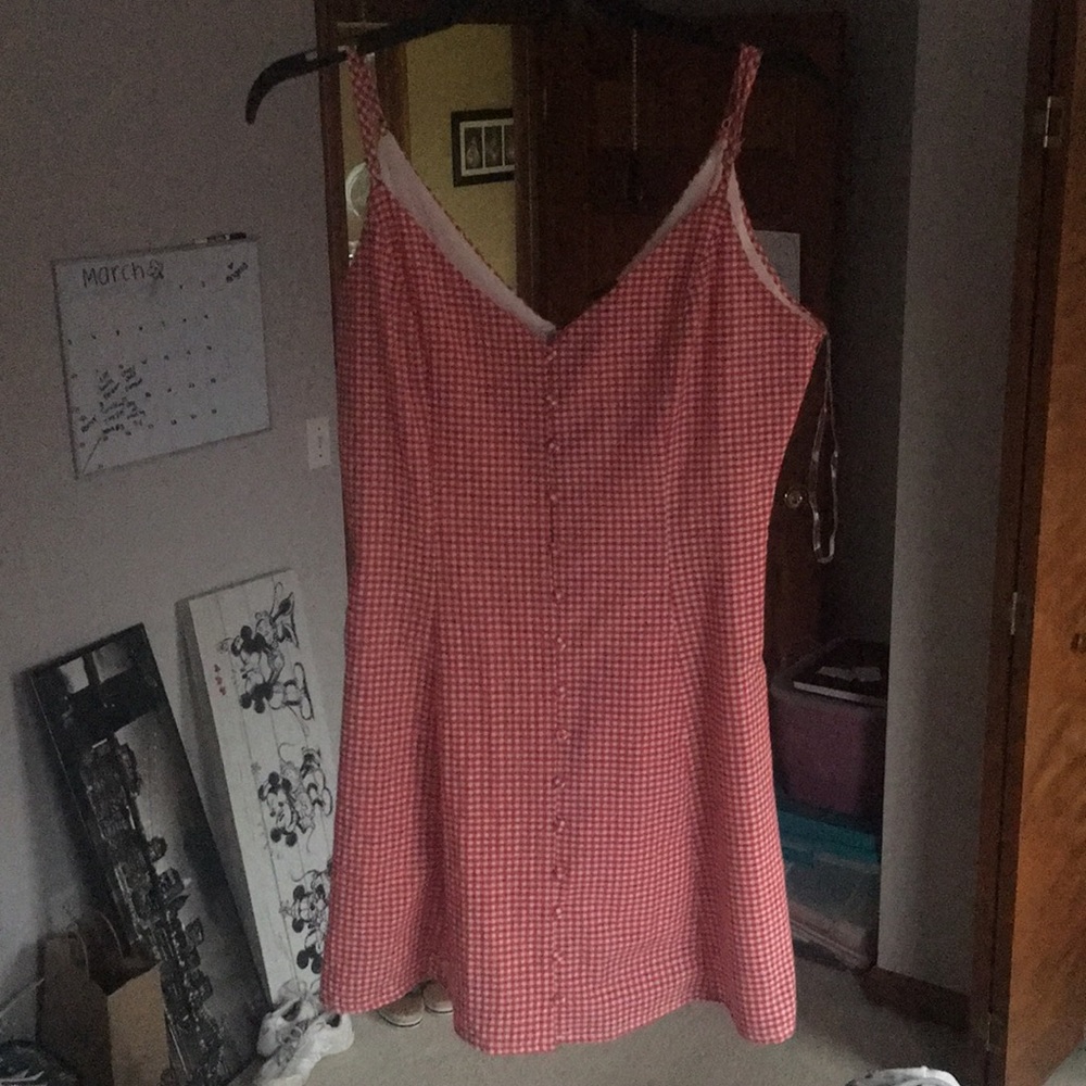Red summer dress